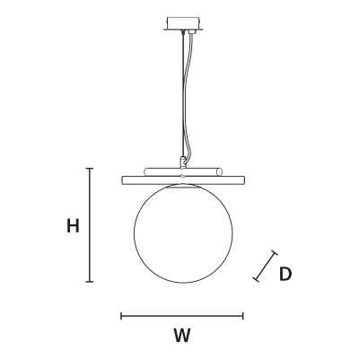 Подвесной светильник Masiero Posy S1 25