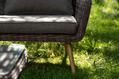 "Прованс" лаунж-зона плетеная из искусственного ротанга, цвет коричневый