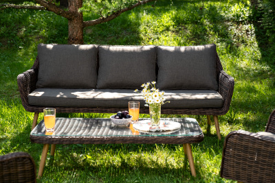 "Прованс" лаунж-зона плетеная из искусственного ротанга, цвет коричневый